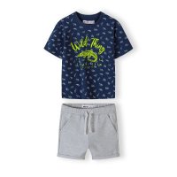 17SET 5J: 2 Piece Jersey Tee & Fleece Short Set (2-8 Years)